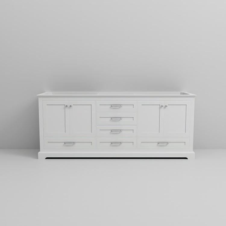 White Double Bath Vanity 80 In. W X 22 In. D