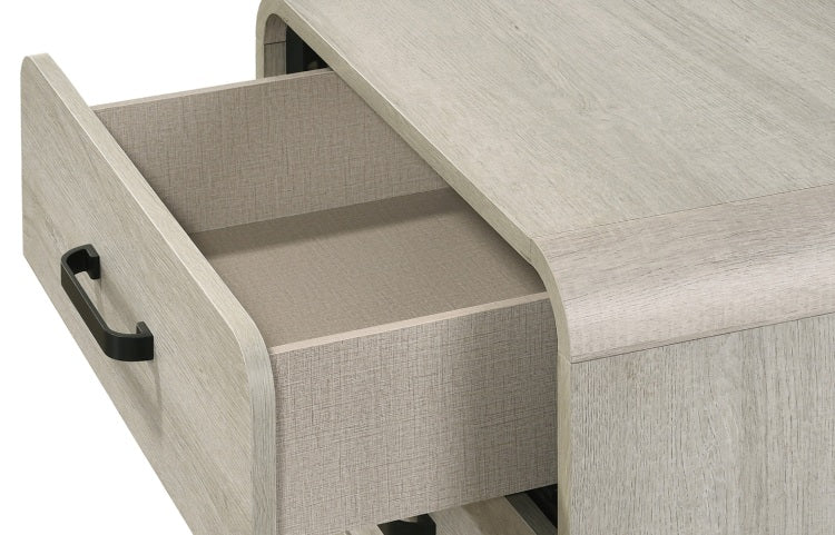 1Pc Contemporary White Finish Ample Drawer Space Five Drawers Tall Chest Storage Wooden Furniture Antique White Color