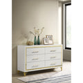 Chesney White 6 Drawer Bedroom Dresser