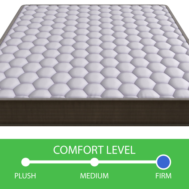 6 Inch Soft Medium Firmness Pocket Spring Mattress Pocket Coil Mattress, Twin Size