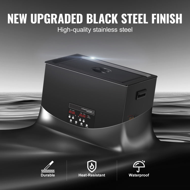 30L Sonic Cleaner, 600W Digital Ultrasonic Cleaning Machine With Upgraded Degassing And Gentle Mode, 40Khz Industrial Ultrasound Cleaner With Timer And Heater For Retainer Jewelry Tools