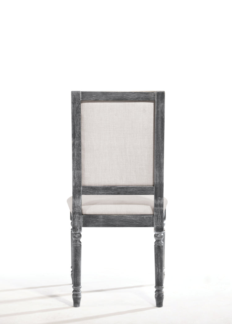Leventis Weathered Gray Finish 7Pcs Dining Room Set