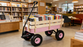 Outdoor Wagon All Terrain Pulling W Wood Railing Air Tires Garden Cart