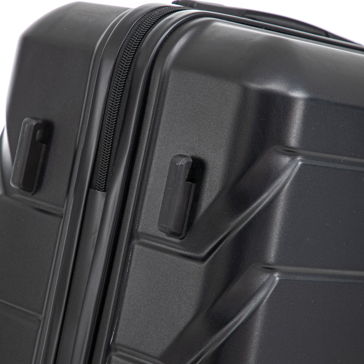 Hifine Tourist 20" 24" 28" 3 Pcs Set In Abs Spinner Wheel Luggage, Matching Color , With Combination Lock Black
