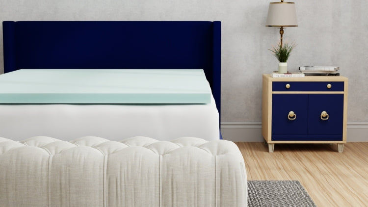 Plush 3 Inch Twin Memory Foam Cooling Mattress Topper