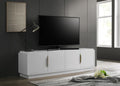 Carrington 70"W White 4 Door Tv Stand