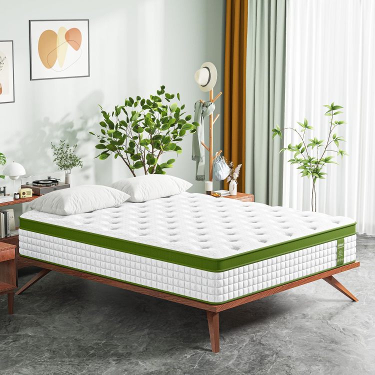 12 Inch Full Size Hybrid Mattress In A Box With Gel Memory Foam And Pocket Springs, Pressure Relief & Motion Isolation, Certipur Us Certified, Assembled In Usa