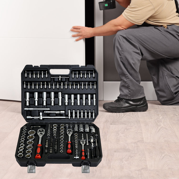 Tool Set Socket And Ratchet Wrench Toolbox, 171Pcs Tool Box, Universal Home Car Repair Tool Set For Men And, Perfect For Homeowners, Diy Enthusiasts, And Mechanics