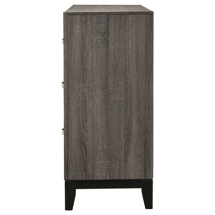 Cabrillo Grey Oak 6 Drawer Dresser