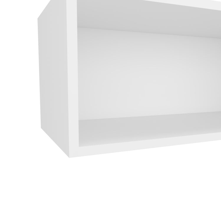 Hard Rock Wall Cabinet In Melamine With Open Storage