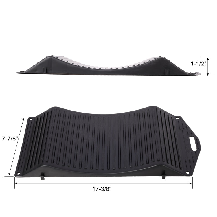 4Pack Tire Saver Ramps,Wheels Tire Saver Ramps,Anti Slip Hard Plastic Design,Black