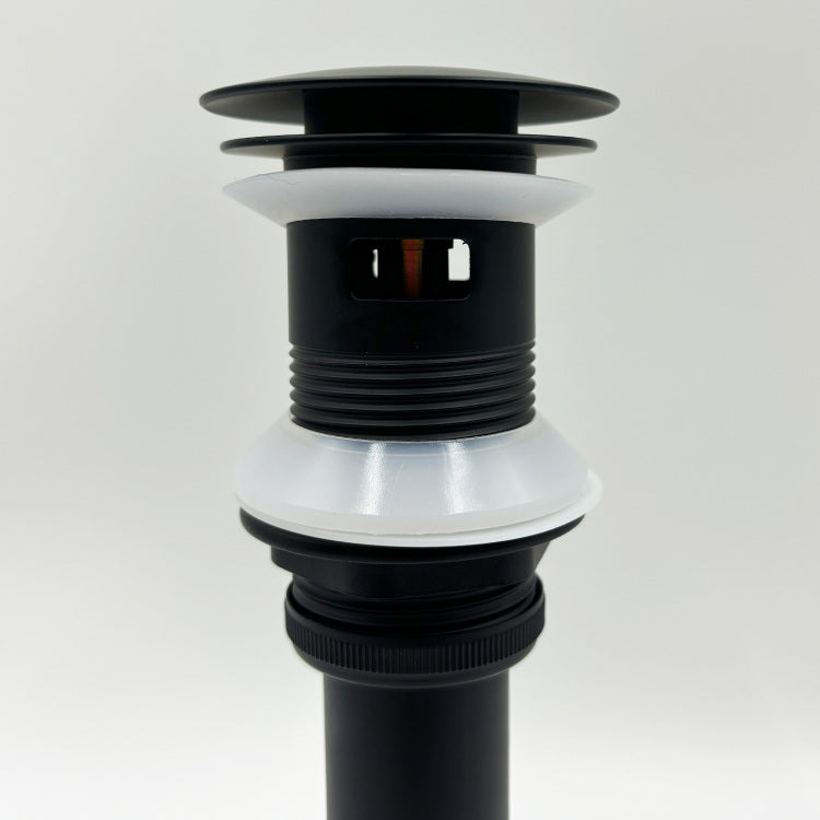 Bathroom Sink Drain With Overflow, Vessel Sink Lavatory Vanity Pop Up Drain Stopper, 304 Stainless Steel