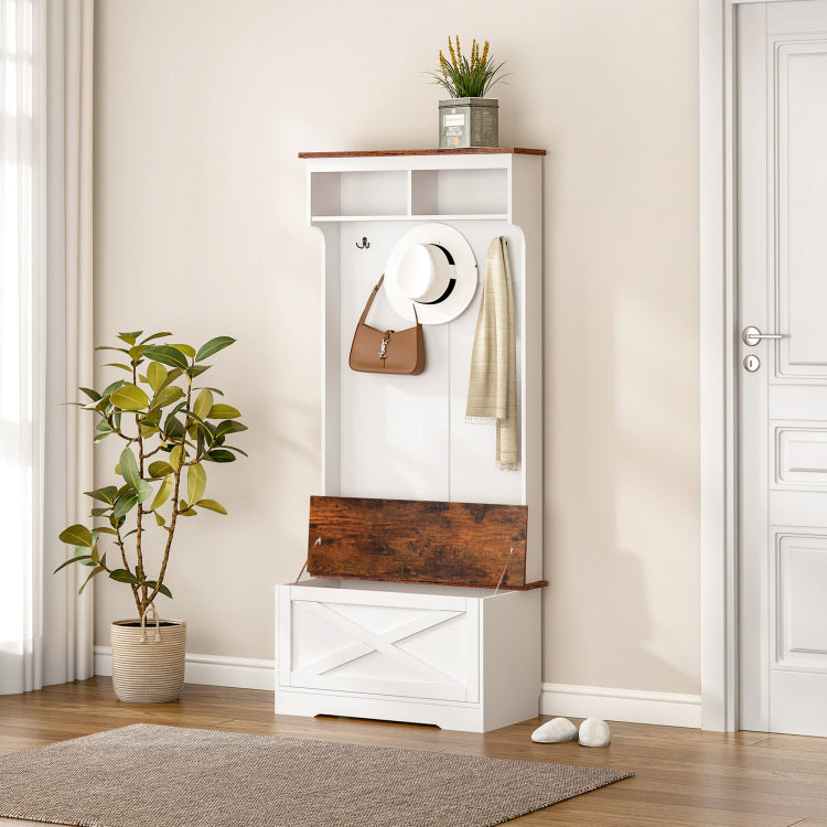 Wardrobe, Home Wardrobe, Bedroom Storage, Minimalist Coat Rack, Vintage White