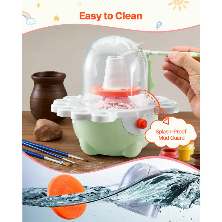 Mini Pottery Wheel Electric Clay Wheel For Kids 2 In And 3 In Turntables