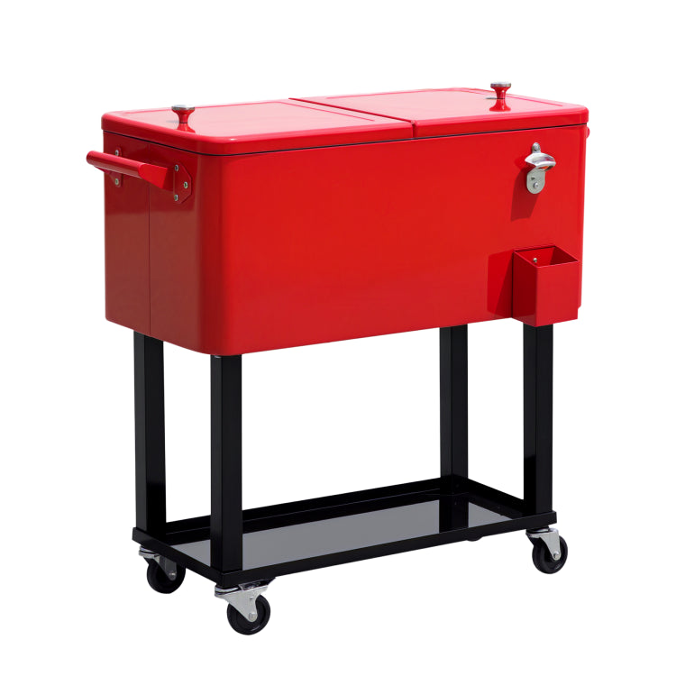 Rolling Cooling Bins Ice Chest On Wheels Outdoor