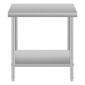 24''*18'' Commercial Work Table For Restaurant And Home Stainless Steel Kitchen Prep Table With Under Shelf