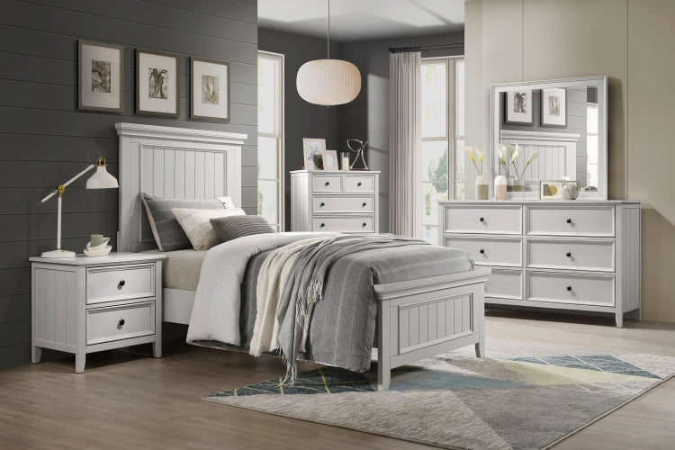 Classic White Finish Chest Of 6 Drawers Storage 1Pc Modern Bedroom Furniture Farmhouse Style