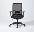 Complus Polyester Seat Pro Ergonomic High Back Office Task Mesh Chair 27"H In Black Color With Arms