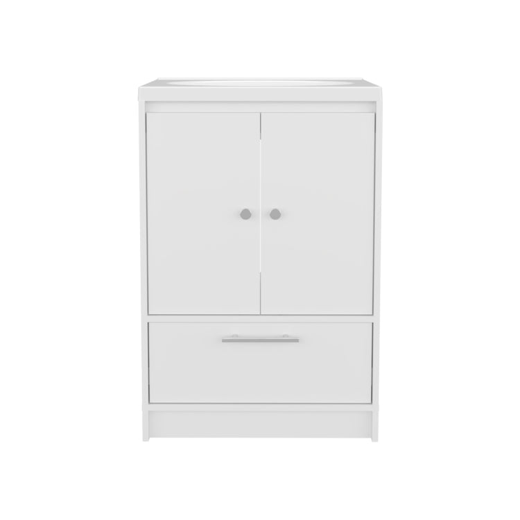 Bathroom Vanity With Two Doors, Two Drawers Madison, White