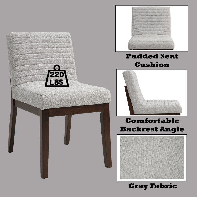 Edwyn Gray Linen Side Chair Set Of 2