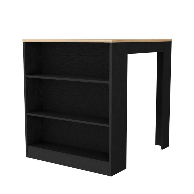 Alameda Kitchen Island, Three Drawers Concealed