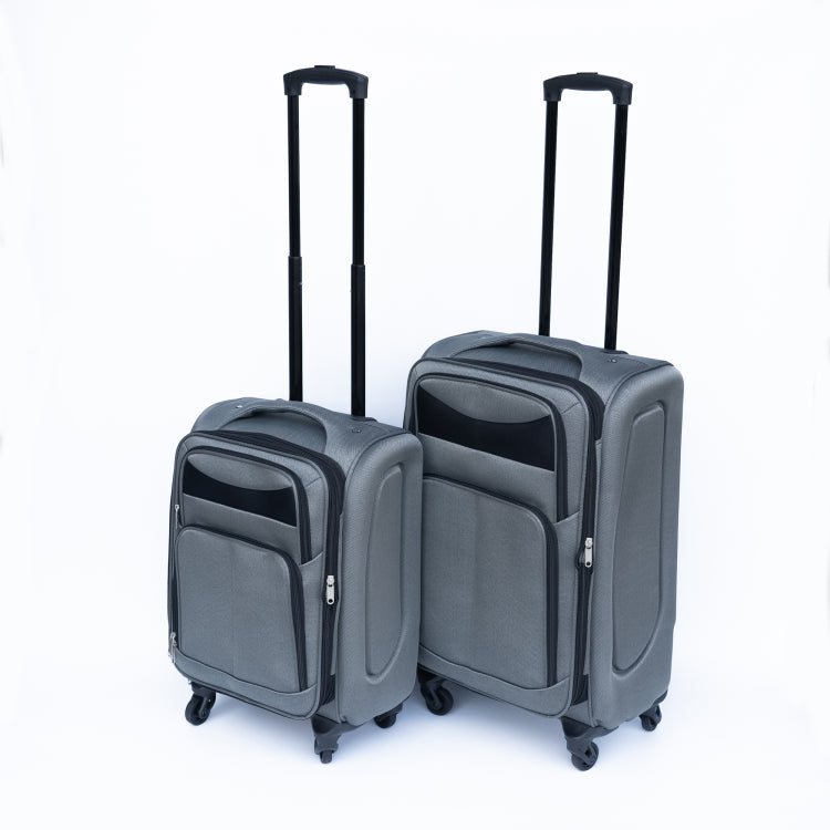 20 24 Two Piece Suitcase Suitcase Set Oxford Trolley Case Without Password Lock Universal Wheel Gray