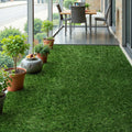 Grass Outdoor Indoor, 3 Ft X 5 Ft Faux Turf Lawn, 0.4" Artificial Grass Rug For Patio, Rug Synthetic Grass Mat With Drainage Holes