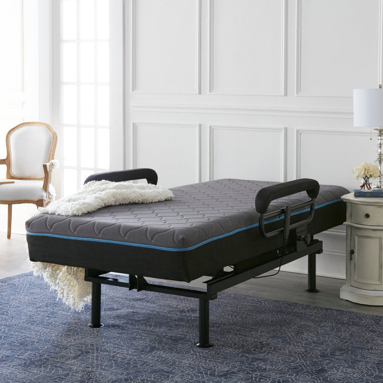 Twin Adjustable Sit To Stand Bed W Remote With Convenient Lift Twin