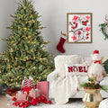 4Ft Full Shape Christmas Tree With 150 Ul Lights Pe Pvc Mixed Branches, 673 Tips, Wide Base For Spacious Areas, Hinged Structure, Stable Metal Stand