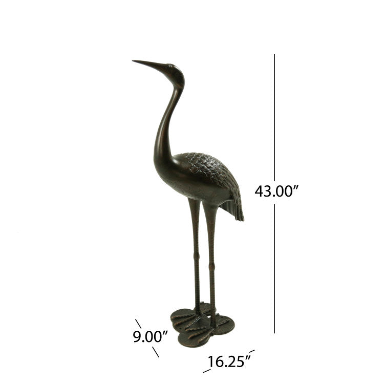 Sunny Outdoor 43 Inch Aluminum Crane, Shiny Copper No Assembly Required