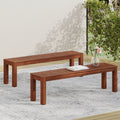 MANILA 61.75'' BENCH SET OF 2 dark brown - wood