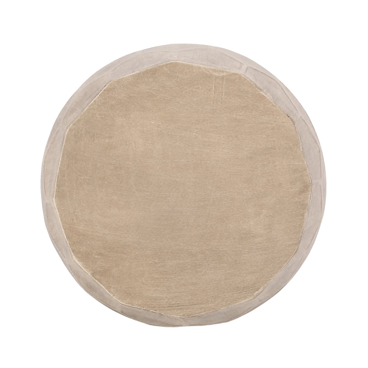 Outdoor Lightweight Concrete Side Table,Natural End Table