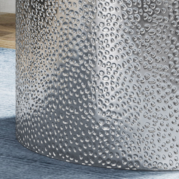 METAL SIDE TABLE silver - iron