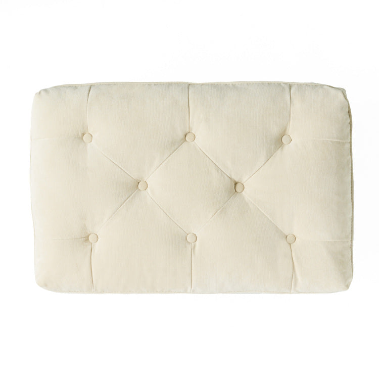 LOFTON 28INCH PILLOW TOP OTTOMAN cream - fabric