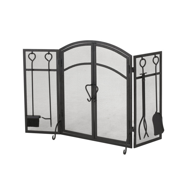 Folding Screen With Doors And 4 Pcs Tool Sets
