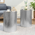 METAL SIDE TABLE silver - iron