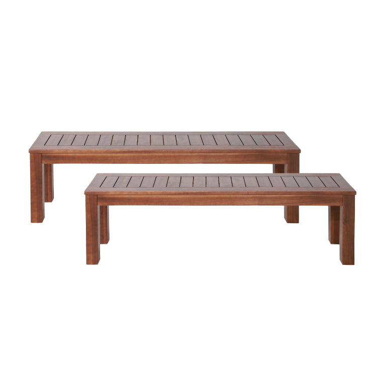 MANILA 61.75'' BENCH SET OF 2 dark brown - wood